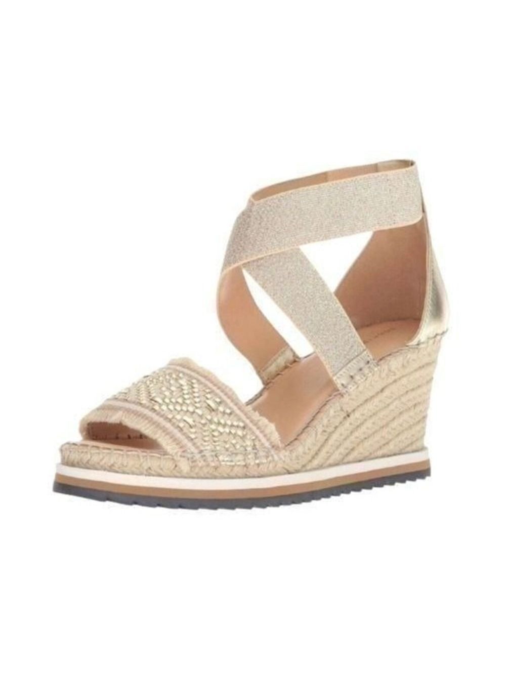 Tommy Hilfiger Yemina Gold Wedges Sz 10